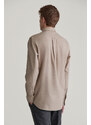 ING GANT REG FLANNEL MELANGE SHIRT DRY SAND