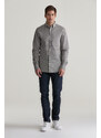 ING GANT REG HOUNDSTOOTH WOOL FLANNEL SHIRT WASHED OUT BLACK