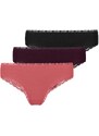 SNOCKS Slip mályva / borvörös / fekete