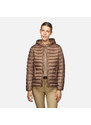 Dark Brown Women's Quilted Jacket Geox Jaysen - Women's
