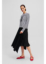 PÓLÓ KARL LAGERFELD IKON PRINT STRIPE LSLV TOP