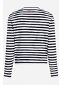 PÓLÓ KARL LAGERFELD IKON PRINT STRIPE LSLV TOP
