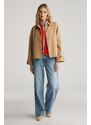 KARDIGÁN GANT COTTON KNIT JACKET ORANGE RED
