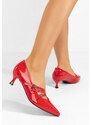 Zapatos Marcella piros tűsarkú cipő