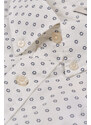 ING GANT REG MICRO PRINT SHIRT EGGSHELL