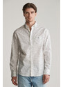ING GANT REG MICRO PRINT SHIRT EGGSHELL