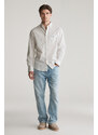 ING GANT REG MICRO PRINT SHIRT EGGSHELL