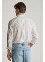 ING GANT REG MICRO PRINT SHIRT EGGSHELL