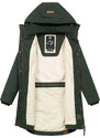 Ragwear Télikabátok 'Jannisa' barna / sötétzöld / fehér