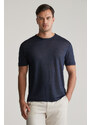 PÓLÓ GANT LINEN SS TSHIRT EVENING BLUE