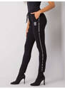 RELEVANCE Fekete melegítőnadrág combra aplikálható RV-DR-5839.48-black