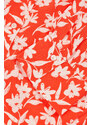 RUHA GANT REG FLORAL PRINT SS SHIRT DRESS ORANGE RED