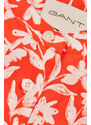 RUHA GANT REG FLORAL PRINT SS SHIRT DRESS ORANGE RED