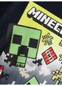 NAME IT Póló 'NKMMus Minecraft' antracit / fenyő / világospiros / fekete