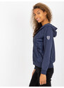 RUE PARIS Sötétkék steppelt bomber kabát RV-BL-8226.11X-dark blue