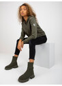 RUE PARIS Khaki steppelt bomber kabát -RV-BL-8226.11X-khaki
