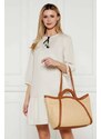 Coccinelle Shopper táska AMALIA bőr hozzáadásával