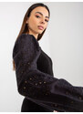 BASIC Fekete blúz díszes ujjakkal TW-BZ-OB-046.62P-black