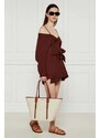 Michael Kors Shopper táska Moore bőr hozzáadásával