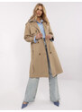 BASIC Bézs női trench kabát NM-PL-DD0369-C.81-dark beige