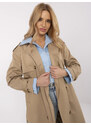 BASIC Bézs női trench kabát NM-PL-DD0369-C.81-dark beige