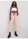 RELEVANCE Világosrózsaszín női melegítőnadrág RV-DR-6437.18-pink