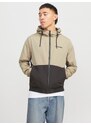 JACK & JONES Átmeneti dzseki 'JJERush' világosbarna / fekete