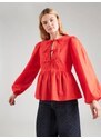 PIECES Blúz 'PCJOLLY' rikító piros