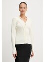 Victoria Beckham gyapjú kardigán bézs, könnyű, 1325KTP006406A