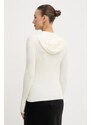 Victoria Beckham gyapjú kardigán bézs, könnyű, 1325KTP006406A