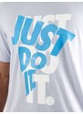 Nike Sportswear Póló égkék / világosszürke / fehér