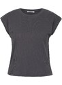 Grey women's crop t-shirt with short sleeves ORSAY - Women's