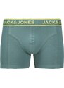 JACK & JONES Boxeralsók 'JACBRYSON' galambkék / mokka / világoszöld / fekete
