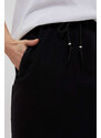 Marisse Smooth Skirt With Pockets L-Sc-3711 Black