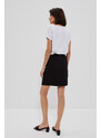 Marisse Smooth Skirt With Pockets L-Sc-3711 Black