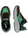 SKECHERS Sportcipő 'MEGA-CRAFT 4K' barna / szürke / zöld / fekete
