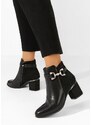 Zapatos Safia fekete elegáns női bokacsizma