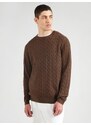 Only & Sons Pulóver 'LOUI' csokoládé