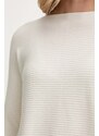 United Colors of Benetton pulóver gyapjúkeverékből bézs, 1Y6SD10CH