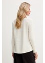 United Colors of Benetton pulóver gyapjúkeverékből bézs, 1Y6SD10CH