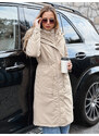 BASIC ISLA bézs hosszú parka TY3211