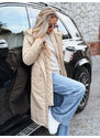 BASIC ISLA bézs hosszú parka TY3211