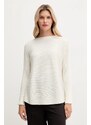 United Colors of Benetton pulóver gyapjúkeverékből bézs, 1Y6SD10CH