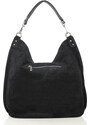 BASIC MAZZINI - Fekete női bőr kézitáska (s92aa)