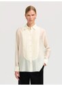 SELECTED Blúz 'SLFIRIS' elefántcsont