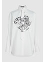 ING KARL LAGERFELD POPLIN TIE SHIRT