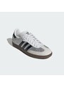 ADIDAS ORIGINALS Rövid szárú sportcipők 'Samba' fekete / ezüst / fehér / piszkosfehér