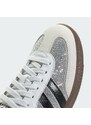 ADIDAS ORIGINALS Rövid szárú sportcipők 'Samba' fekete / ezüst / fehér / piszkosfehér