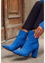 Zapatos Adalina v2 kék magassarkú bokacsizma