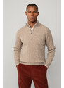 PULÓVER HACKETT LONDON LAMBSWOOL CABLE HZIP